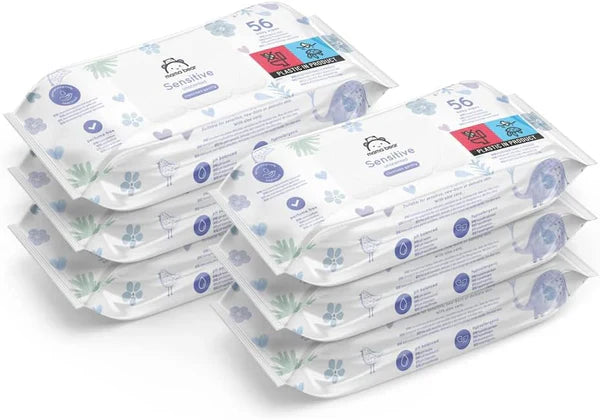 Mama Bear Sensitive Wipes, 1008 Count – Unscented, gentle care.