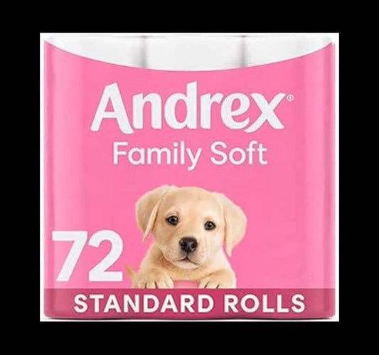 Andrex Family Soft Toilet Rolls – 72 Pack