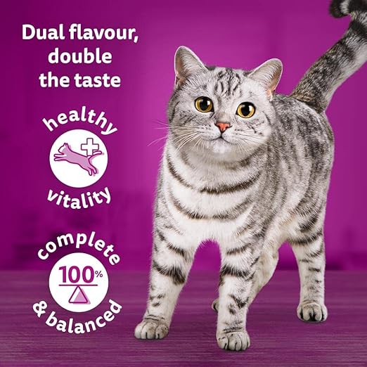 Whiskas Tasty Duo 1+ – 40 Pouches | Surf & Turf in Jelly