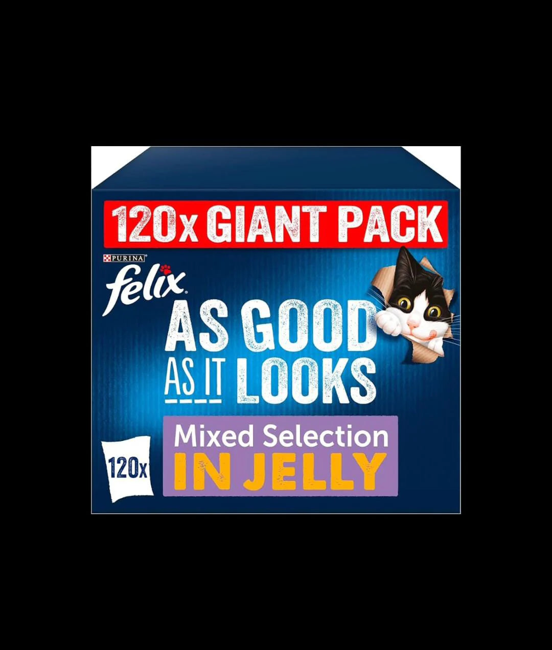 FELIX As Good As It Looks – 120 Pouches | Tasty, Jelly & Mega Pack