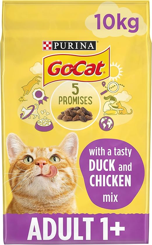 Go-Cat Adult Dry Food – 10kg | Chicken & Duck