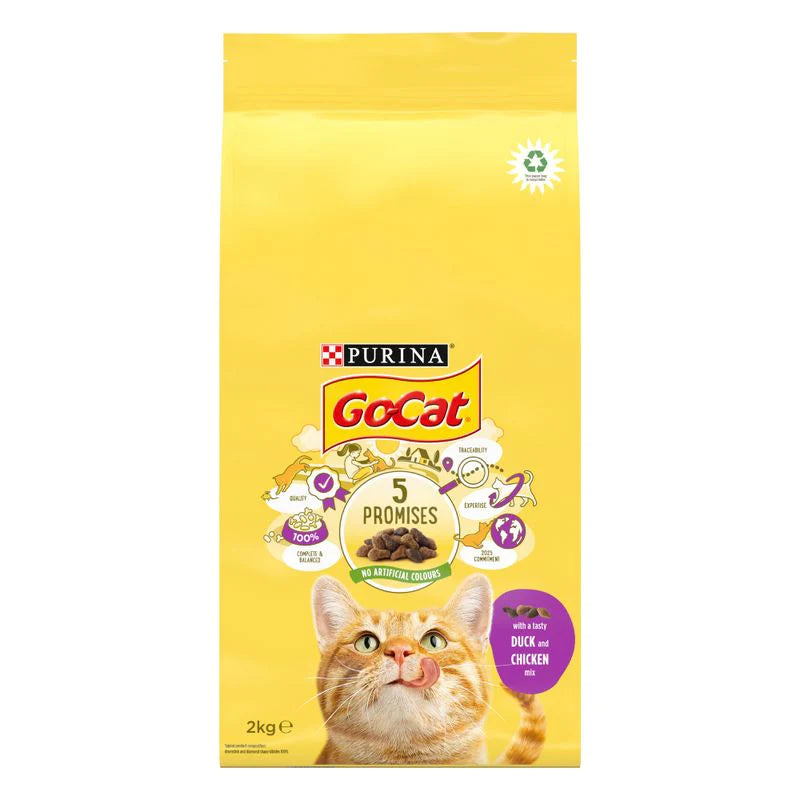 Go-Cat Adult Dry Food – 10kg | Chicken & Duck